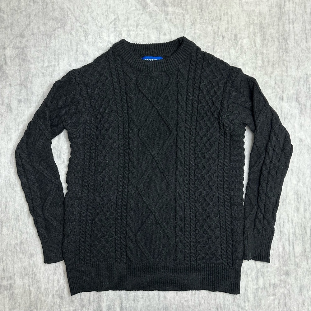 Aelfric Eden Cable Knit Sweater - Black